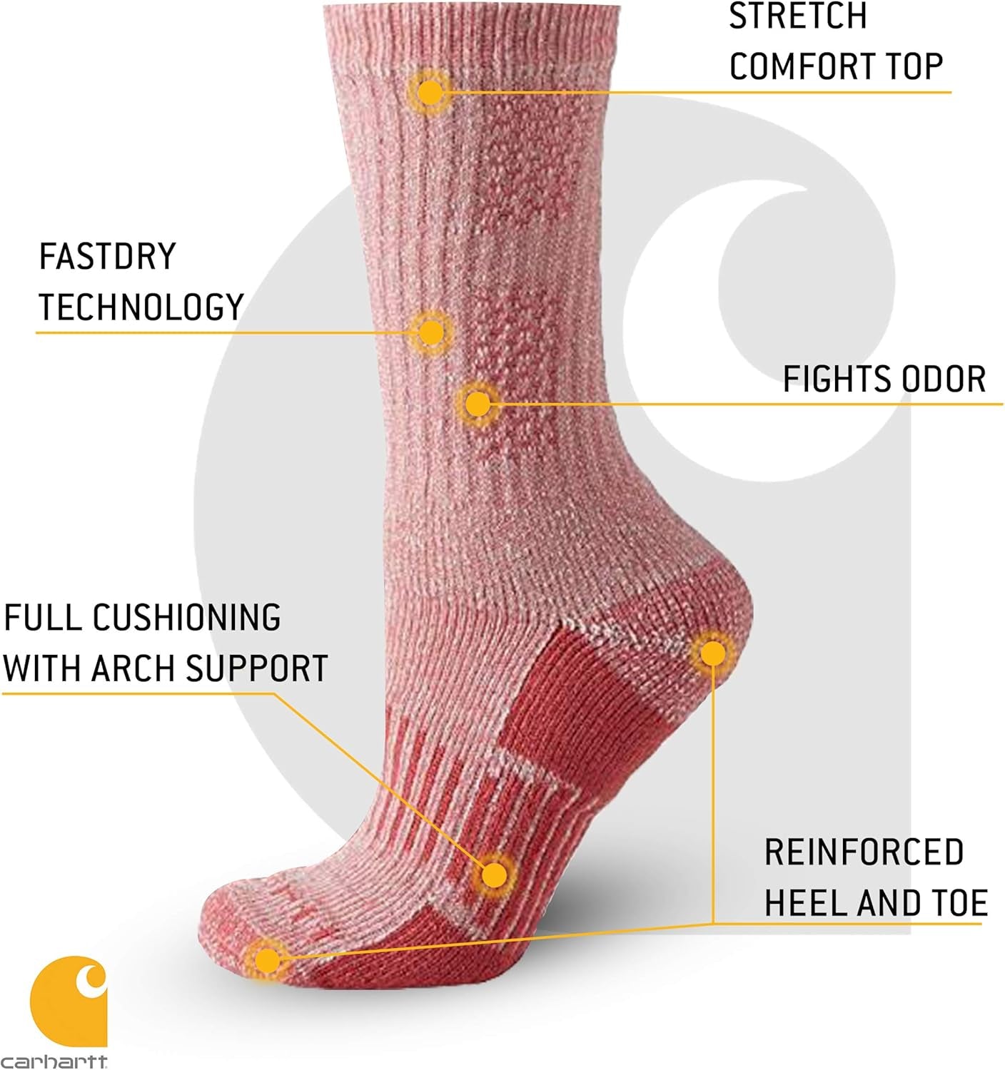 Women'S Allseason Boot Socks 4 Pair Pack