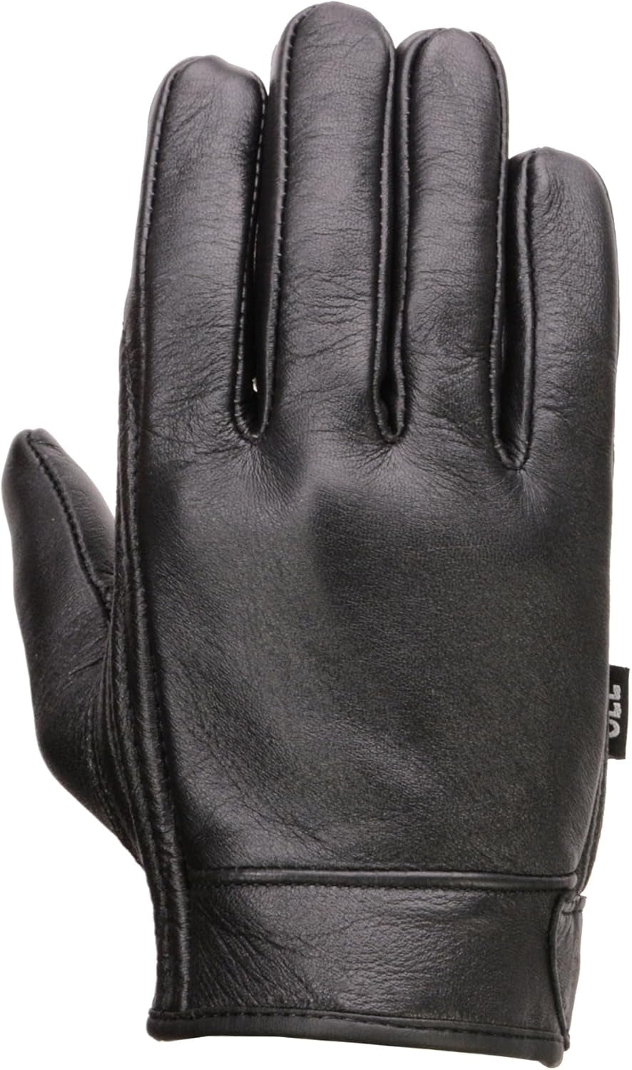 Men'S Premium Leather Short Wrist Cruiser Gloves, Black MG7510