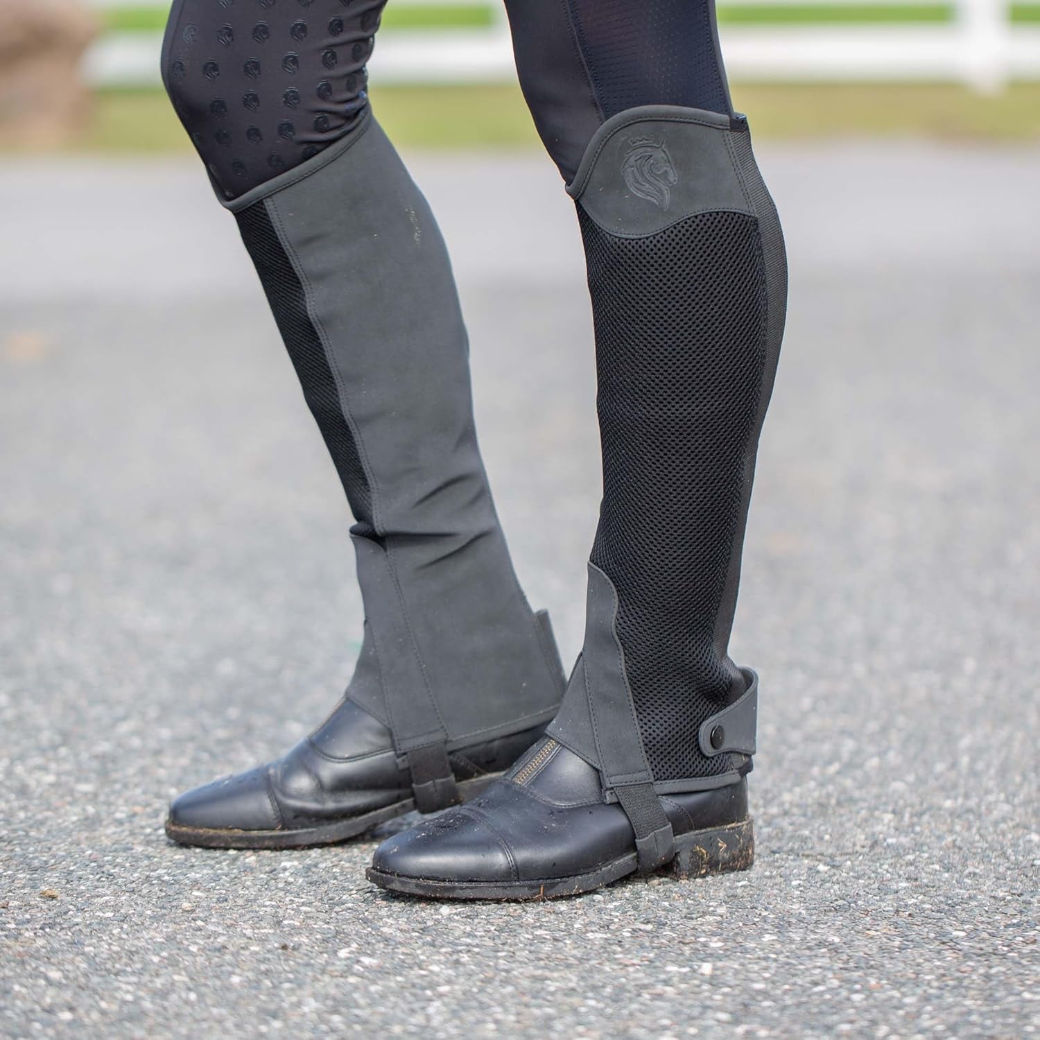 Freya Womens Nordicair™ Tech Equestrian Half Chaps for Horseback Riding | Breathable Mesh