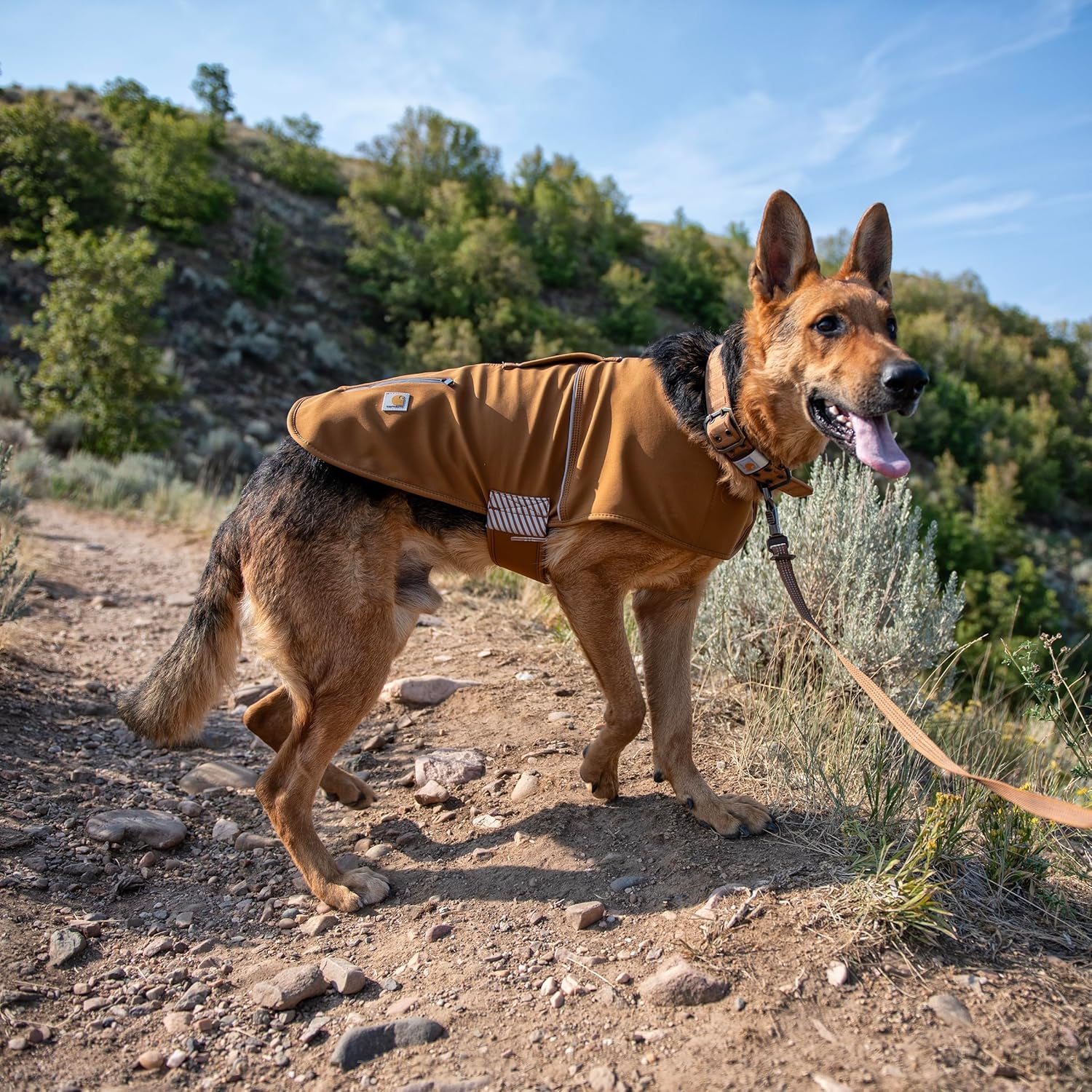 Quick Duck Fleece Lined Dog Jac, Water-Repellent Dog Vest,  Brown, X-Large