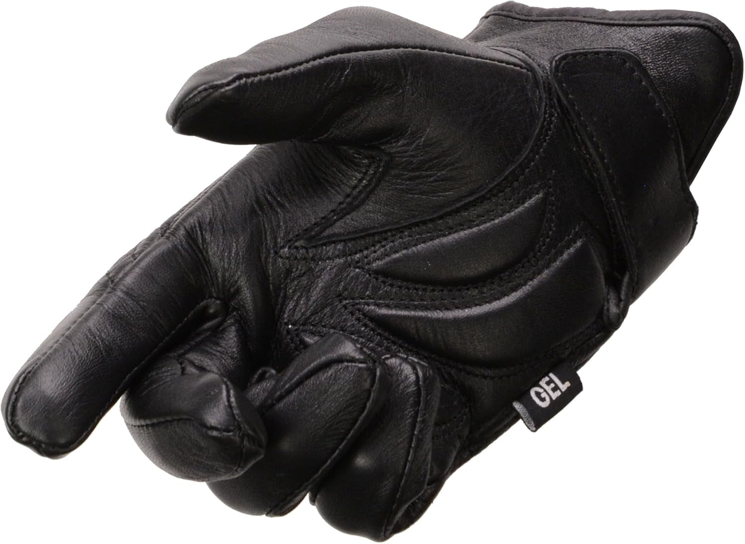 Men'S Premium Leather Short Wrist Cruiser Gloves, Black MG7510