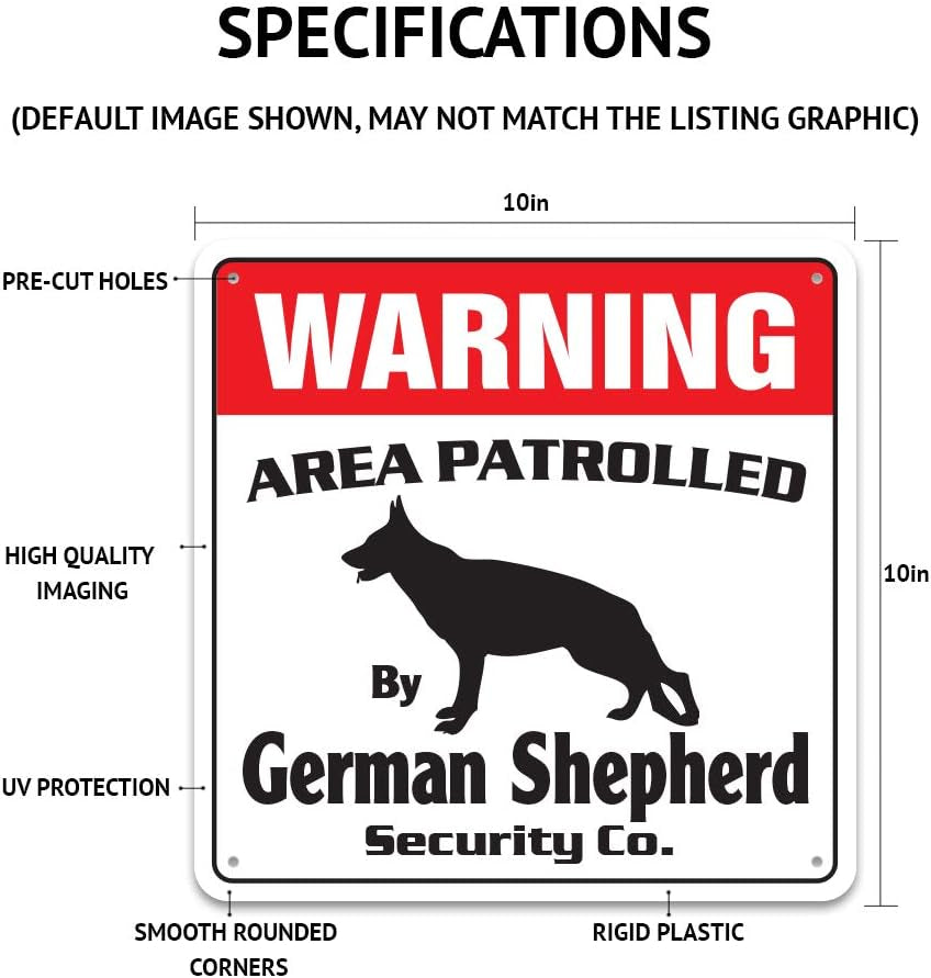 Australian Cattle Security Sign Area Patrolled Herding Herd Dog Ranch Rancher