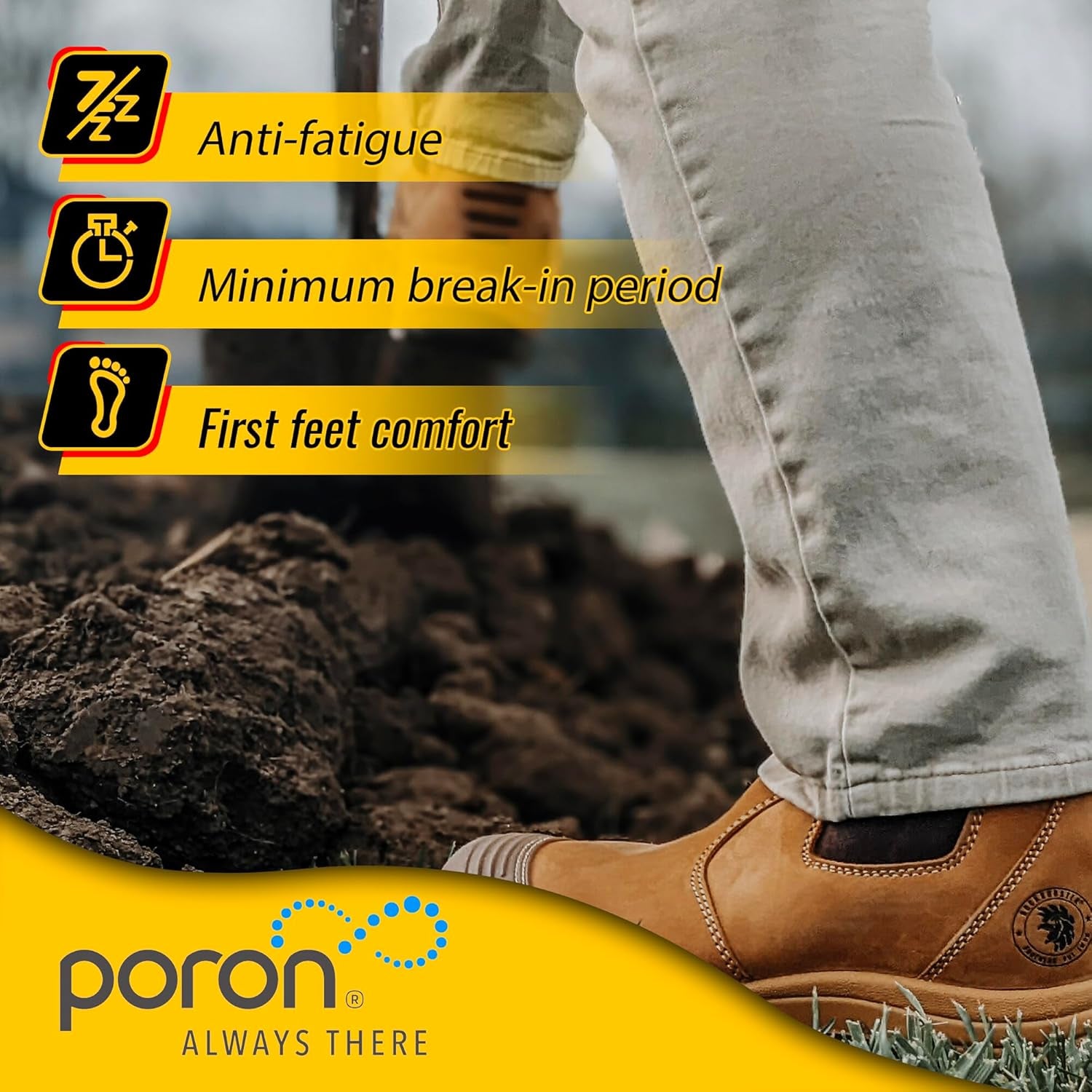 Mens Work Boots, 6 Inch Steel Toe, Pull on Safety Leather Chelsea Work Shoes Static Dissipative(Ak227, AK222)