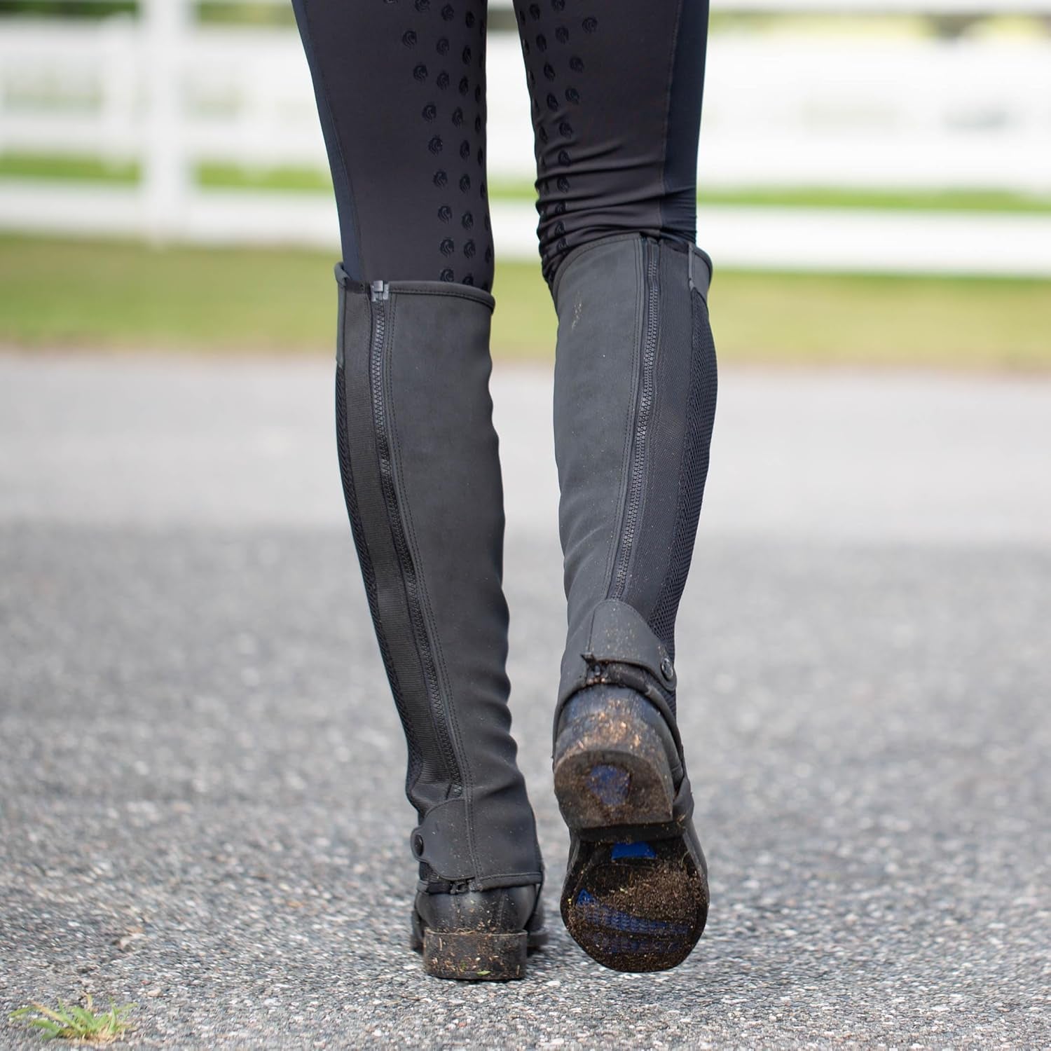 Freya Womens Nordicair™ Tech Equestrian Half Chaps for Horseback Riding | Breathable Mesh